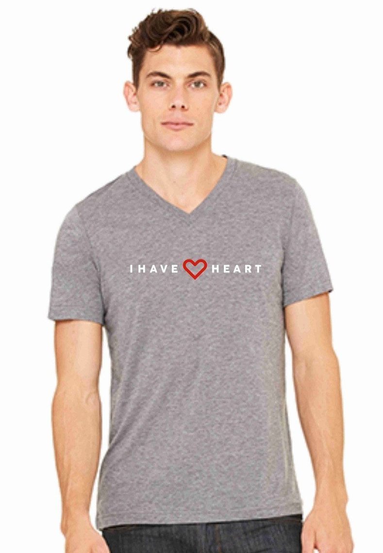 2017 Men's V-Neck "I Have Heart" T-shirt